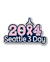 Seattle 3-Day Pink Ribbon Pin