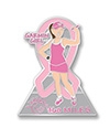 Garmin Girl Pink Ribbon Pin