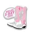 Dallas 2016 Pink Wings Pin