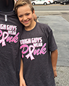 Tough Guys Wear Pink Grey T-Shirt for Boys