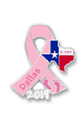 Dallas 2019 3-Day Pink Ribbon Pin
