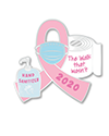 The Walk That Wasn’t Pandemic 2020 Pink Ribbon Pin