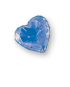 September gemstone : Heart shaped Sapphire CZ